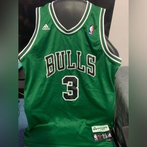 Vintage Rare 2007 St. Patrick’s day Ben Wallace Chicago Bulls Jersey